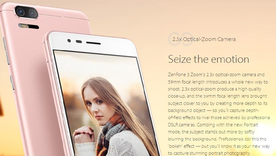 Asus ZenFone 3 Zoom mobile phone