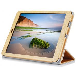 Original Cube T9 4G 9.7 Inch Tablet Protective Shell Leather Case Steel Wire Texture Gold