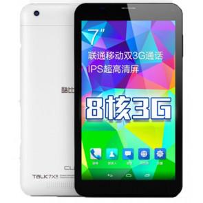 Cube Talk 7X 3G MTK8392 Octa Core Android 4.4 7 Inch Phablet 1GB 8GB Dual Camera GPS Black & White