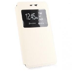 DOOGEE X5/X5 Pro View Window Leather Protective Case White