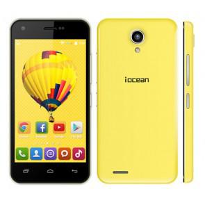 Iocean X1 3G MT6582M quad core Android 4.4 4.5 Inch Smartphone 1GB 8GB 8MP Camera WiFi OTG Yellow