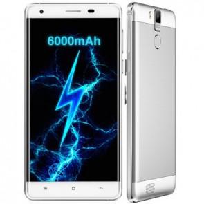 OUKITEL K6000 Pro 4G LTE 3GB 32GB MTK6753 Octa Core Android 6.0 Smartphone 5.5 Inch 6000mAh 13MP Camera White
