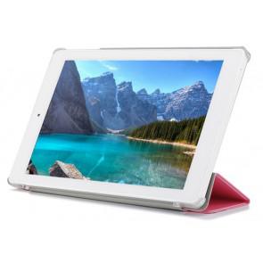 Original Three Fold Protective PU Leather Case Cover for Teclast X90HD Windows 8.1 Tablet Pink