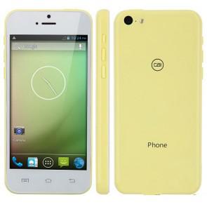 XIAOCAI X800 Android 4.2 MTK6572W dual core 4.0 Inch Smartphone 4GB ROM 8MP Camera White & Yellow