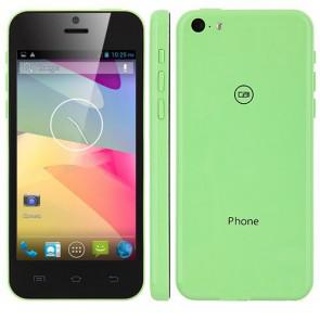 XIAOCAI X800 3G Android 4.2 MTK6572W dual core 4.0 Inch 1GB 4GB Smartphone 8MP Camera Black & Green