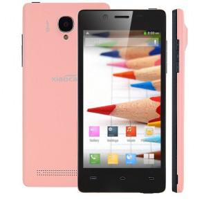 XIAOCAI X9S 3G Android 4.2 Quad Core MTK6582 4.5 Inch Smartphone 1GB 4GB 8MP Camera Pink