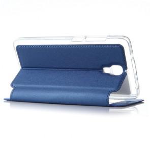 Original Leather Flip Cover Case Stand Case for XIAOMI MI4 Smartphone Dark Blue
