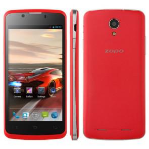 ZOPO ZP590 MTK6582 Quad Core Android 4.4 3G WIFI 4.5 Inch Smartphone 5MP camera Red
